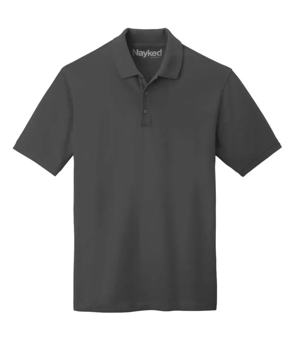 Discount Nayked Apparel Men'S Ridiculously Soft Big 100% Cotton Pique Polo Shirt