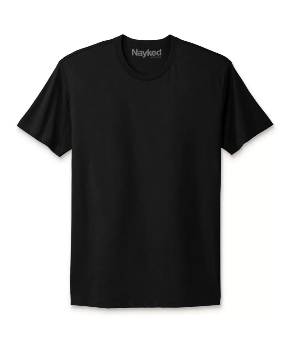 Online Nayked Apparel Men'S Ridiculously Soft Big 100% Cotton Short Sleeve Crew Neck T-Shirt