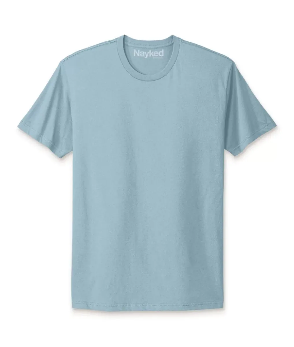 Online Nayked Apparel Men'S Ridiculously Soft Big 100% Cotton Short Sleeve Crew Neck T-Shirt