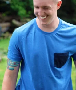 Online Nayked Apparel Men'S Ridiculously Soft Contrast Pocket Short Sleeve Crew Neck T-Shirt