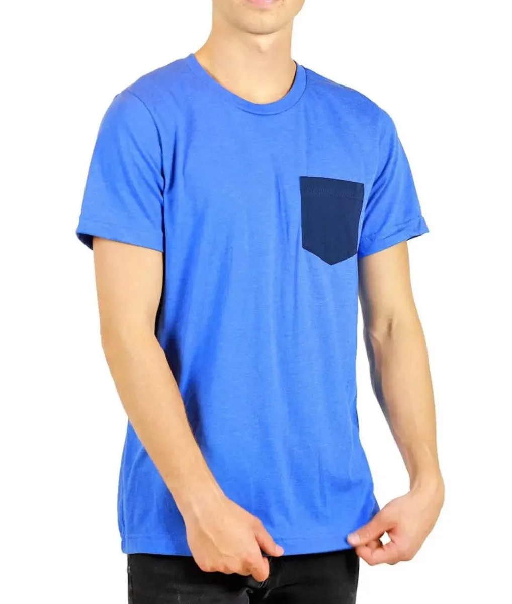 Online Nayked Apparel Men'S Ridiculously Soft Contrast Pocket Short Sleeve Crew Neck T-Shirt