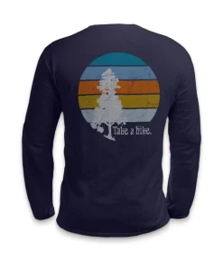 Online Nayked Apparel Men'S Ridiculously Soft Cotton Long Sleeve Graphic Tee | Take A Hike