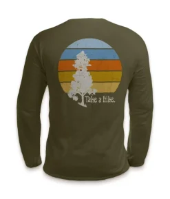 Online Nayked Apparel Men'S Ridiculously Soft Cotton Long Sleeve Graphic Tee | Take A Hike
