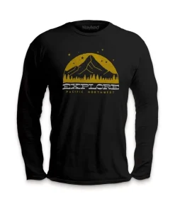 Online Nayked Apparel Men'S Ridiculously Soft Cotton Long Sleeve Graphic Tee | Explore