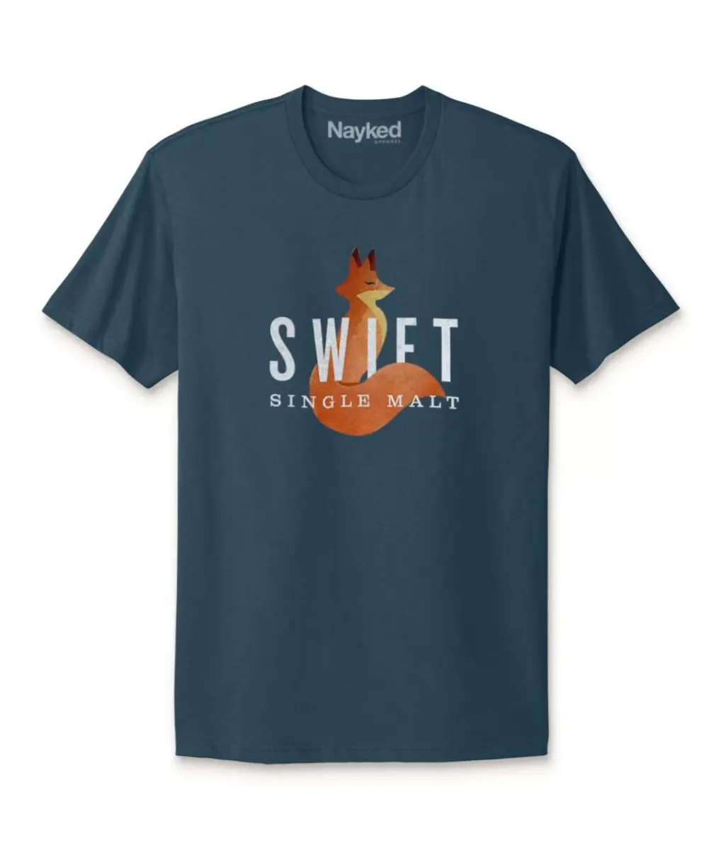 Hot Nayked Apparel Men'S Ridiculously Soft Cotton Graphic Tee | Swift Single Malt