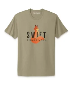 Hot Nayked Apparel Men'S Ridiculously Soft Cotton Graphic Tee | Swift Single Malt