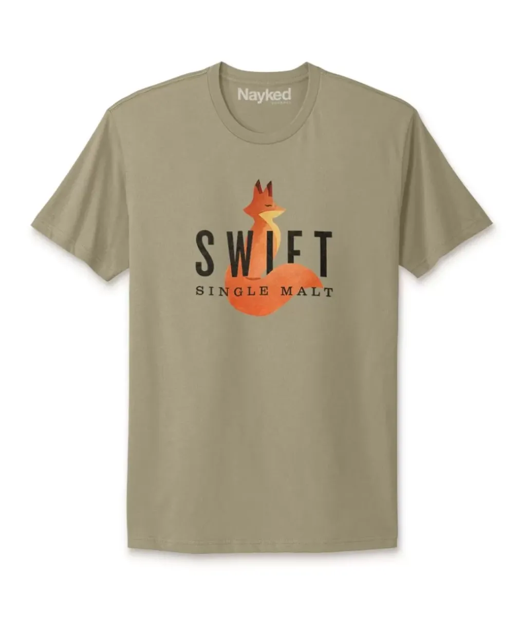 Hot Nayked Apparel Men'S Ridiculously Soft Cotton Graphic Tee | Swift Single Malt