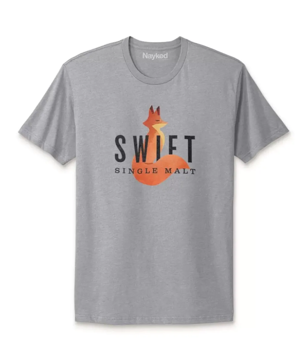 Discount Nayked Apparel Men'S Ridiculously Soft Cotton Graphic Tee | Swift Single Malt