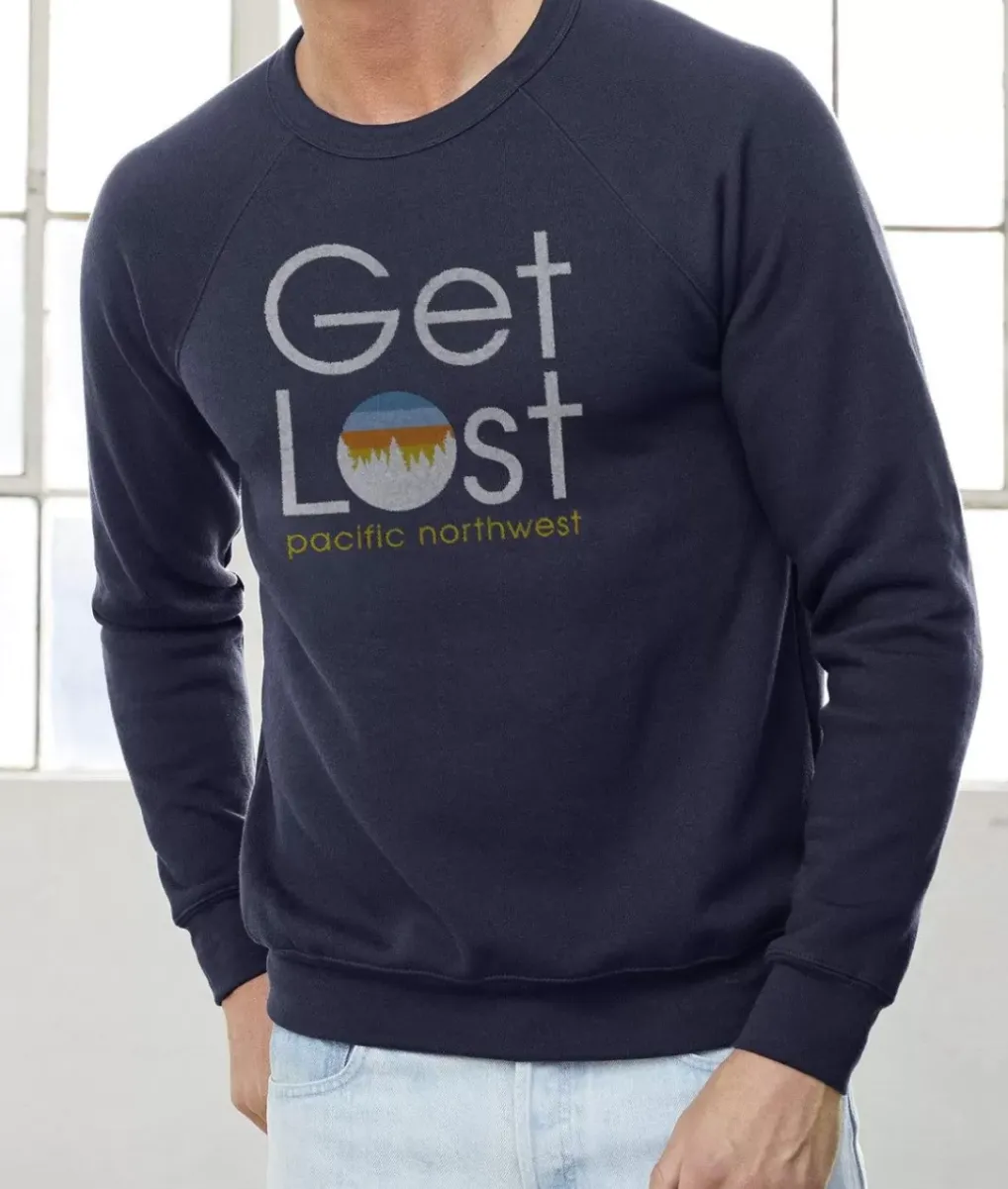 Discount Nayked Apparel Men'S Ridiculously Soft Fleece Pullover Graphic Sweatshirt | Get Lost