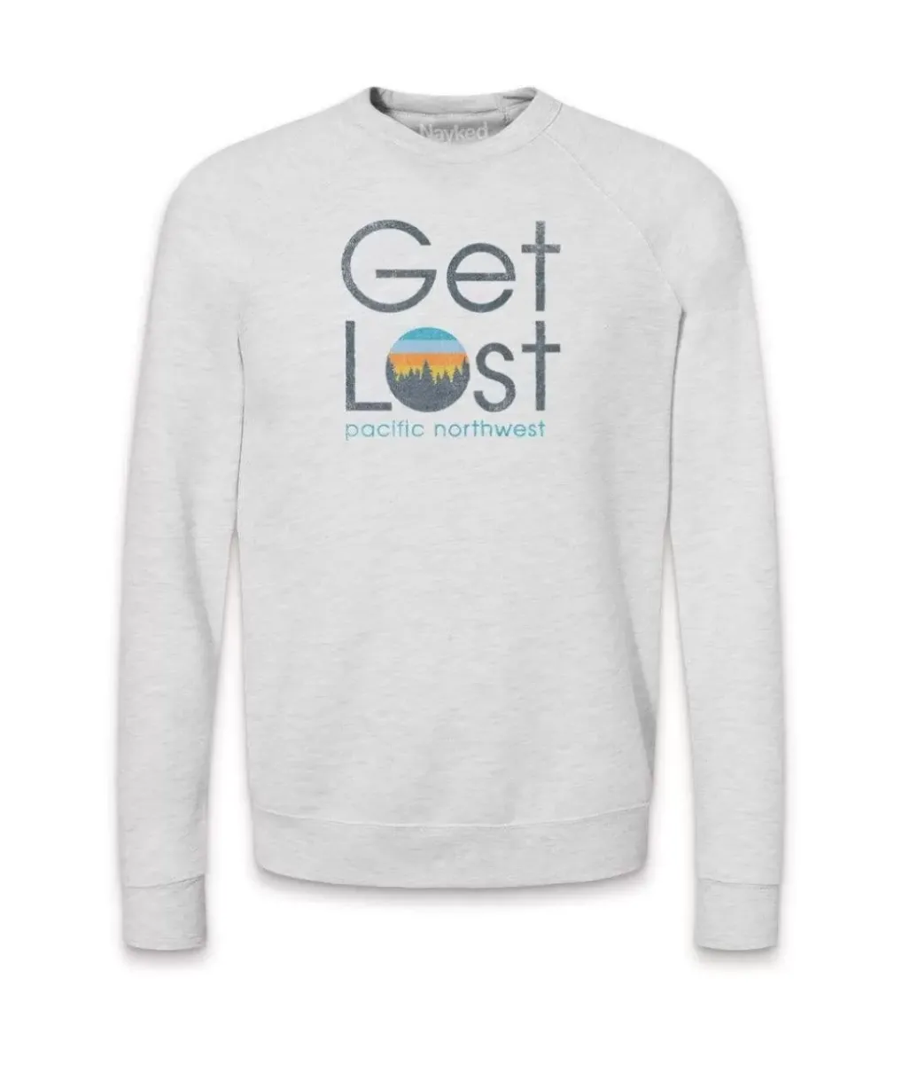Discount Nayked Apparel Men'S Ridiculously Soft Fleece Pullover Graphic Sweatshirt | Get Lost