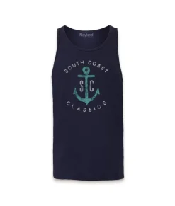 Discount Nayked Apparel Men'S Ridiculously Soft Graphic Lightweight Tank Top | Sc Anchor
