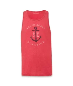 Sale Nayked Apparel Men'S Ridiculously Soft Graphic Lightweight Tank Top | Sc Anchor