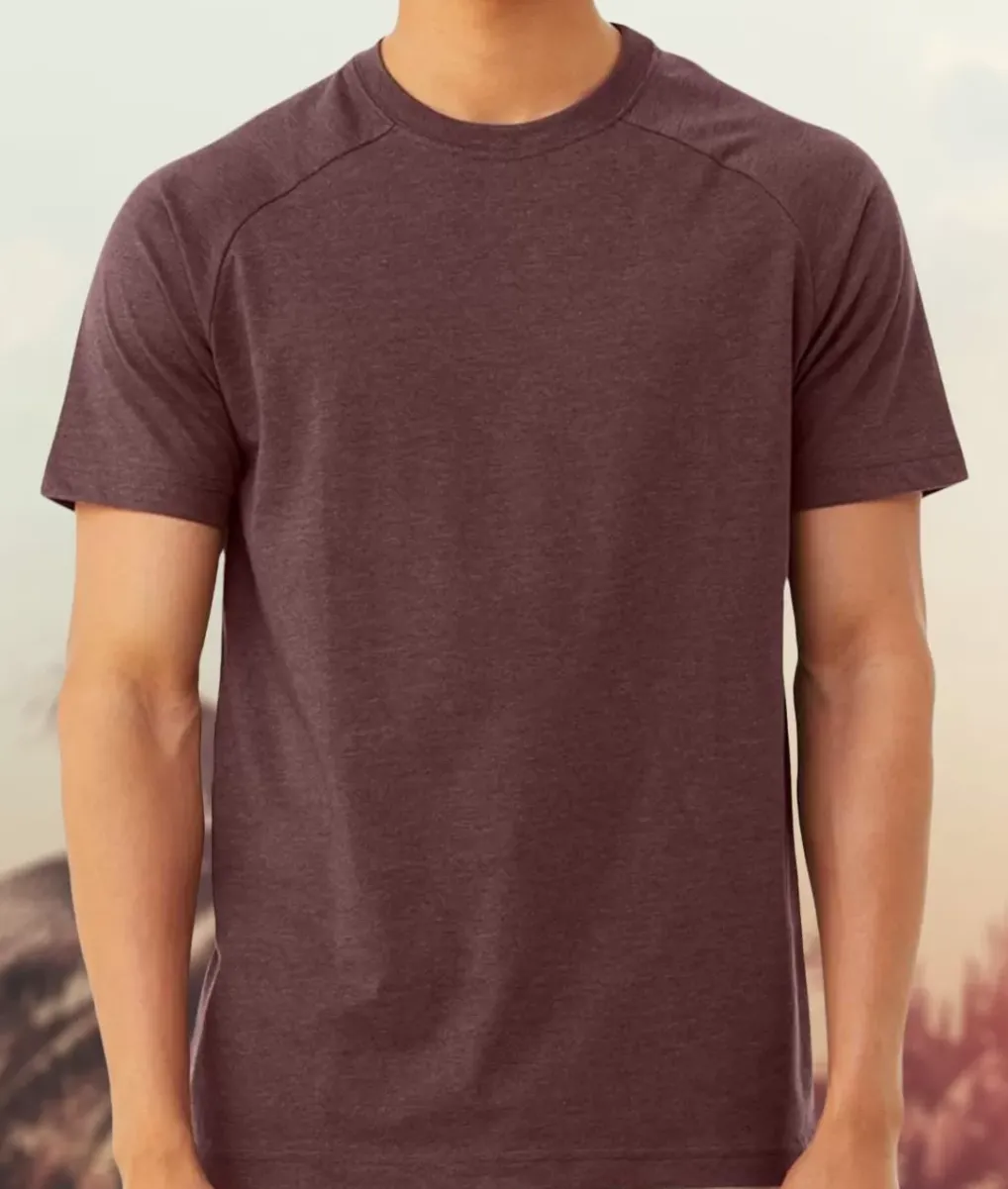 Hot Nayked Apparel Men'S Ridiculously Soft Heather Raglan T-Shirt