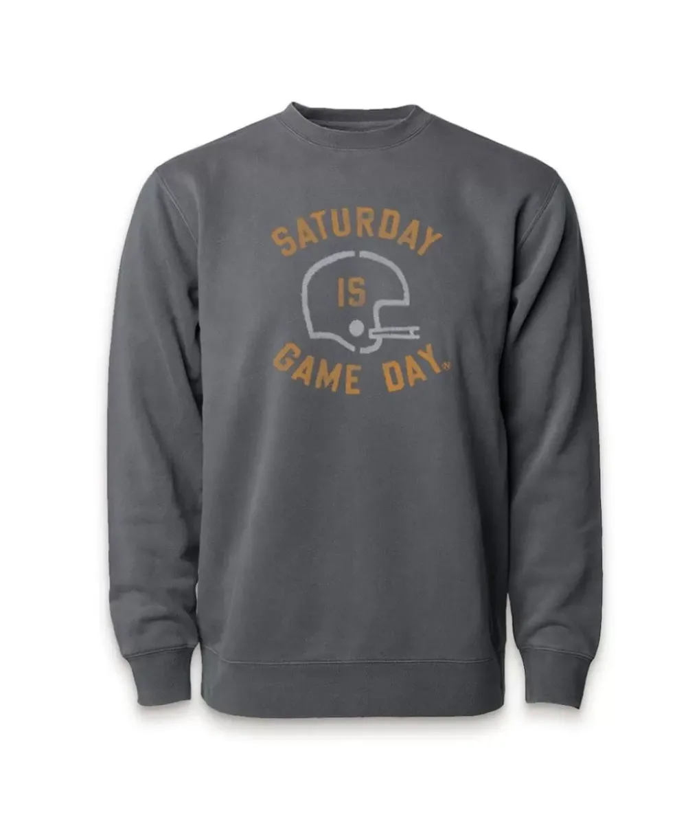 Best Nayked Apparel Men'S Ridiculously Soft Heavyweight Fleece Graphic Pullover Sweatshirt | Saturday Is Game Day