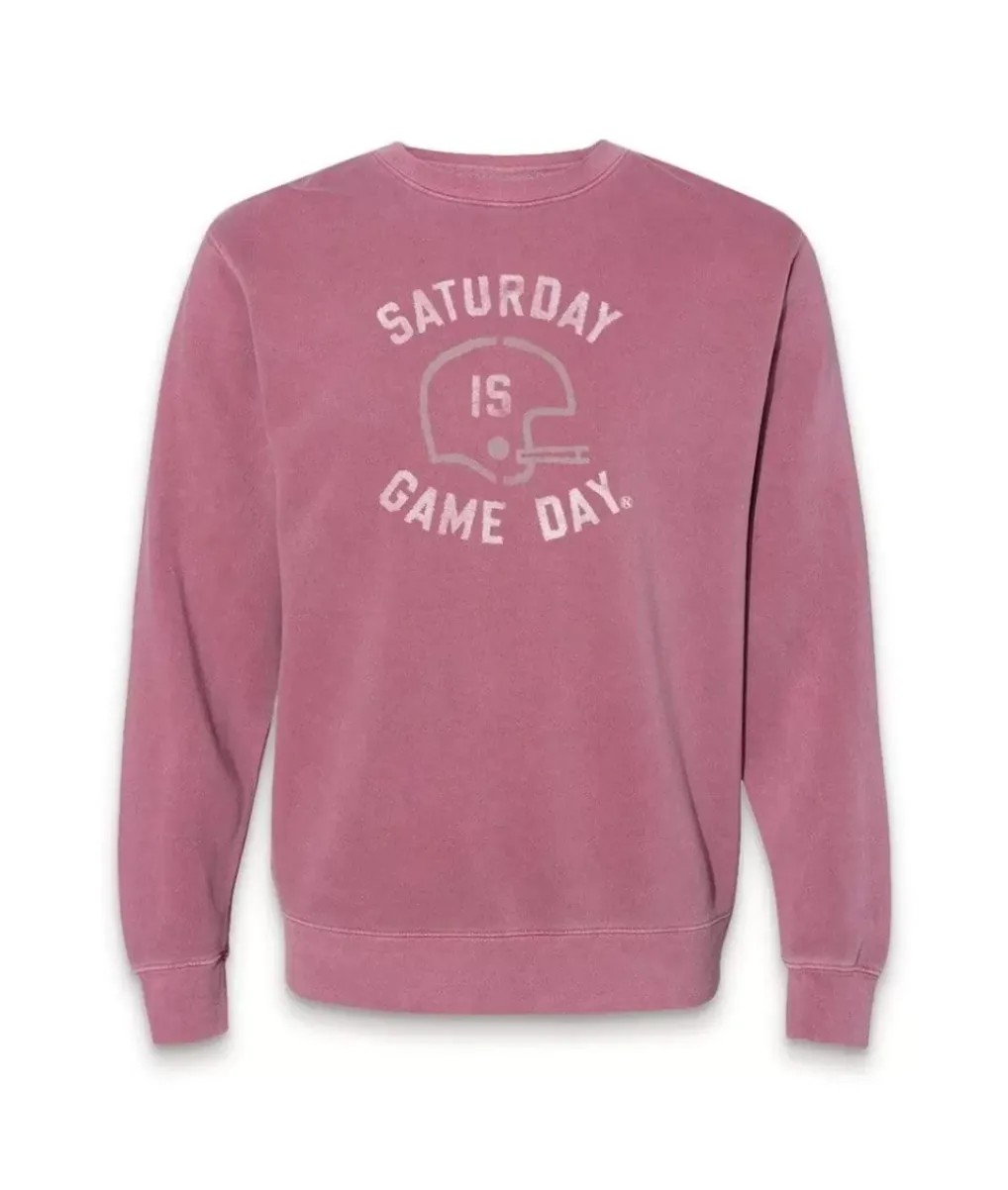 Best Nayked Apparel Men'S Ridiculously Soft Heavyweight Fleece Graphic Pullover Sweatshirt | Saturday Is Game Day