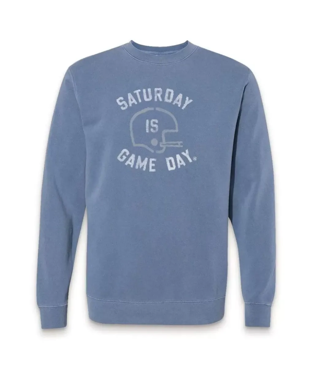 Best Nayked Apparel Men'S Ridiculously Soft Heavyweight Fleece Graphic Pullover Sweatshirt | Saturday Is Game Day