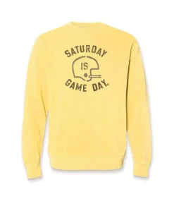 Best Nayked Apparel Men'S Ridiculously Soft Heavyweight Fleece Graphic Pullover Sweatshirt | Saturday Is Game Day