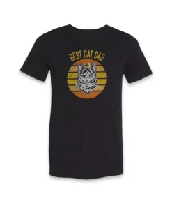 Hot Nayked Apparel Men'S Ridiculously Soft Lightweight Graphic Tee | Best Cat Dad