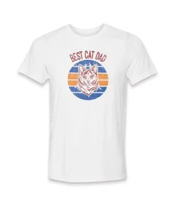 Hot Nayked Apparel Men'S Ridiculously Soft Lightweight Graphic Tee | Best Cat Dad