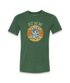 Hot Nayked Apparel Men'S Ridiculously Soft Lightweight Graphic Tee | Best Cat Dad