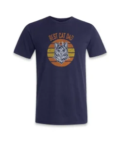 Hot Nayked Apparel Men'S Ridiculously Soft Lightweight Graphic Tee | Best Cat Dad