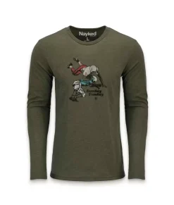 Hot Nayked Apparel Men'S Ridiculously Soft Lightweight Long Sleeve Graphic Tee | Sunday Funday