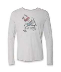 Hot Nayked Apparel Men'S Ridiculously Soft Lightweight Long Sleeve Graphic Tee | Sunday Funday
