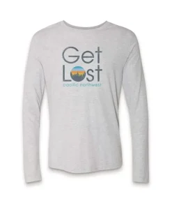 Online Nayked Apparel Men'S Ridiculously Soft Lightweight Long Sleeve Graphic Tee | Get Lost