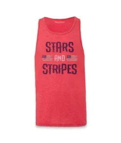 Hot Nayked Apparel Men'S Ridiculously Soft Lightweight Graphic Tank | Stars & Stripes