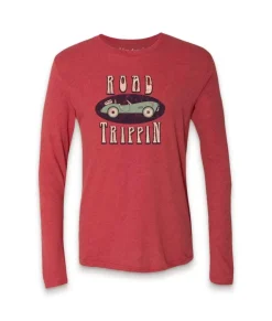 Sale Nayked Apparel Men'S Ridiculously Soft Lightweight Long Sleeve Graphic Tee | Road Trippin