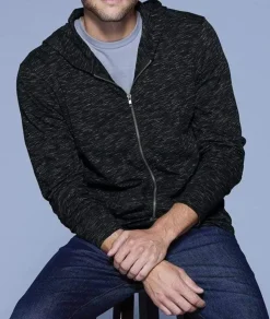 Fashion Nayked Apparel Men'S Ridiculously Soft Lightweight Full-Zip Hoodie