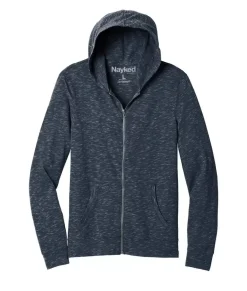 Fashion Nayked Apparel Men'S Ridiculously Soft Lightweight Full-Zip Hoodie