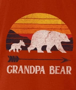 Best Nayked Apparel Men'S Ridiculously Soft Lightweight Graphic Tee | Grandpa Bear