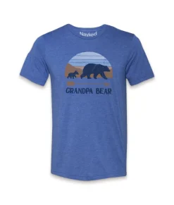 Best Nayked Apparel Men'S Ridiculously Soft Lightweight Graphic Tee | Grandpa Bear