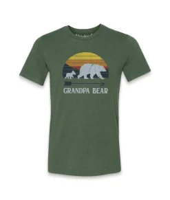 Best Nayked Apparel Men'S Ridiculously Soft Lightweight Graphic Tee | Grandpa Bear