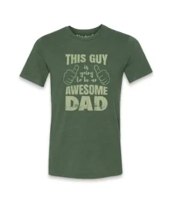 New Nayked Apparel Men'S Ridiculously Soft Lightweight Graphic Tee | Awesome Dad-To-Be