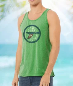 Clearance Nayked Apparel Men'S Ridiculously Soft Lightweight Graphic Tank Top | Surf Rebels