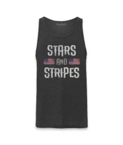 Fashion Nayked Apparel Men'S Ridiculously Soft Lightweight Graphic Tank | Stars & Stripes