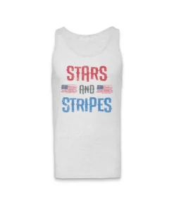 Fashion Nayked Apparel Men'S Ridiculously Soft Lightweight Graphic Tank | Stars & Stripes
