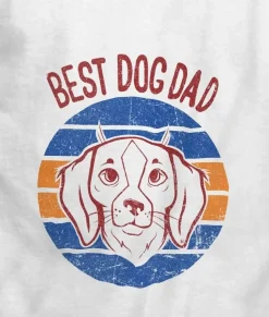 Online Nayked Apparel Men'S Ridiculously Soft Lightweight Graphic Tee | Best Dog Dad (V2)