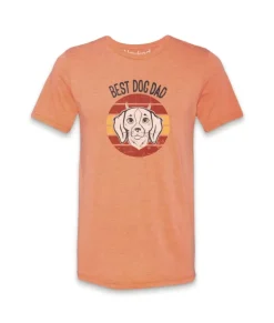 Online Nayked Apparel Men'S Ridiculously Soft Lightweight Graphic Tee | Best Dog Dad (V2)