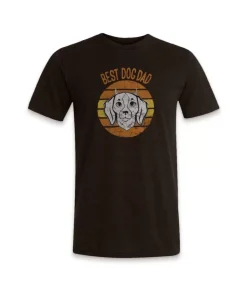 Online Nayked Apparel Men'S Ridiculously Soft Lightweight Graphic Tee | Best Dog Dad (V2)