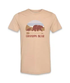 Outlet Nayked Apparel Men'S Ridiculously Soft Lightweight Graphic Tee | Grandpa Bear