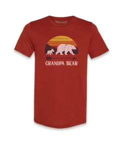 Outlet Nayked Apparel Men'S Ridiculously Soft Lightweight Graphic Tee | Grandpa Bear