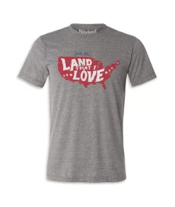 Clearance Nayked Apparel Men'S Ridiculously Soft Lightweight Graphic Tee | Land That I Love