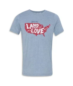 Clearance Nayked Apparel Men'S Ridiculously Soft Lightweight Graphic Tee | Land That I Love