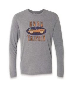 Discount Nayked Apparel Men'S Ridiculously Soft Lightweight Long Sleeve Graphic Tee | Road Trippin