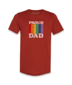 Clearance Nayked Apparel Men'S Ridiculously Soft Lightweight Graphic Tee | Proud Dad