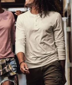 Fashion Nayked Apparel Men'S Ridiculously Soft Long Sleeve Henley