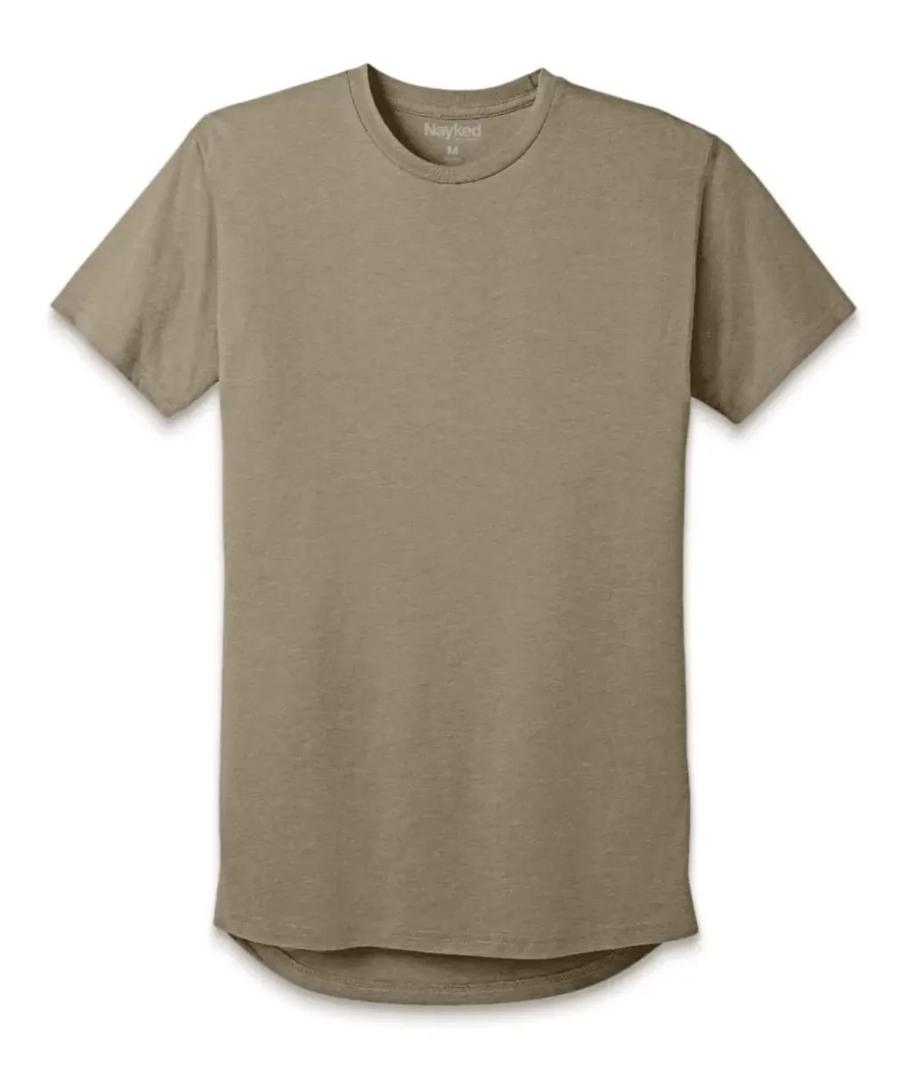 Best Nayked Apparel Men'S Ridiculously Soft Longline Tee